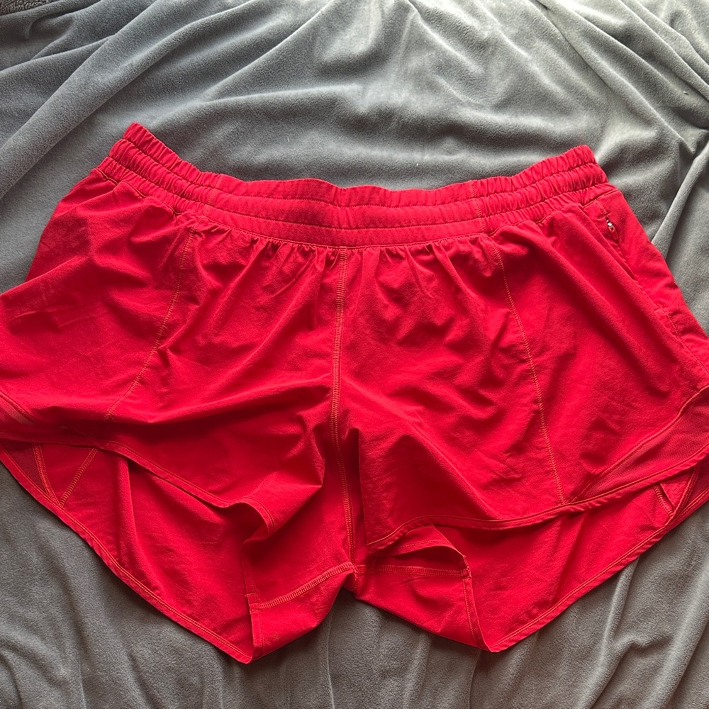 lululemon athletica Bright Red Athletic Shorts